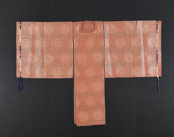 日本 紅絹地花鳥團紋狩衣