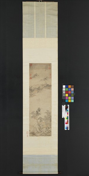 明孫枝畫杜甫詩意　軸