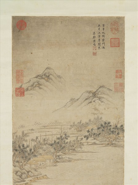 明孫枝畫杜甫詩意　軸