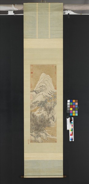 明張宏畫琳宮晴雪　軸