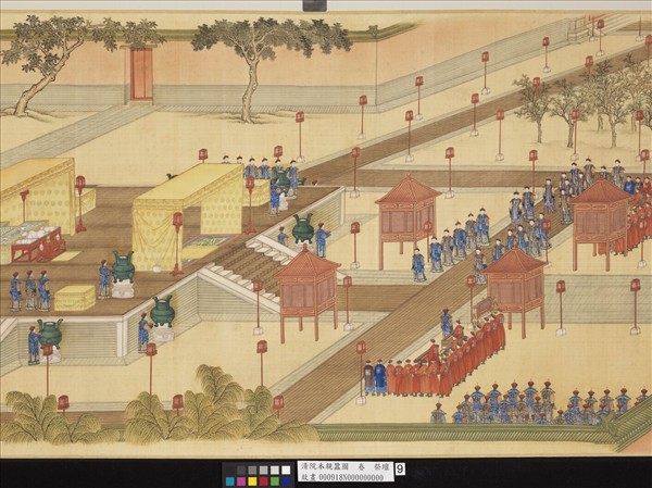 清院本親蠶圖　卷　祭壇