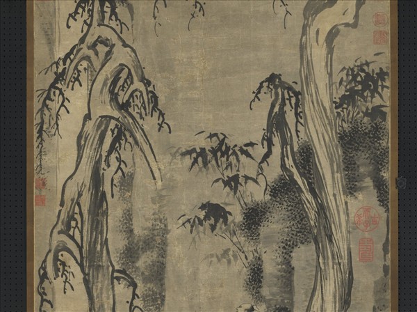 宋梁楷觀瀑圖　軸