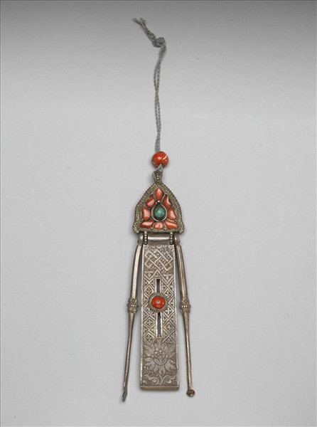 銀嵌珊瑚松石三事兒