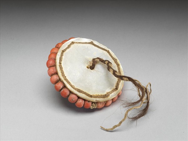 銀嵌珊瑚松石頭飾