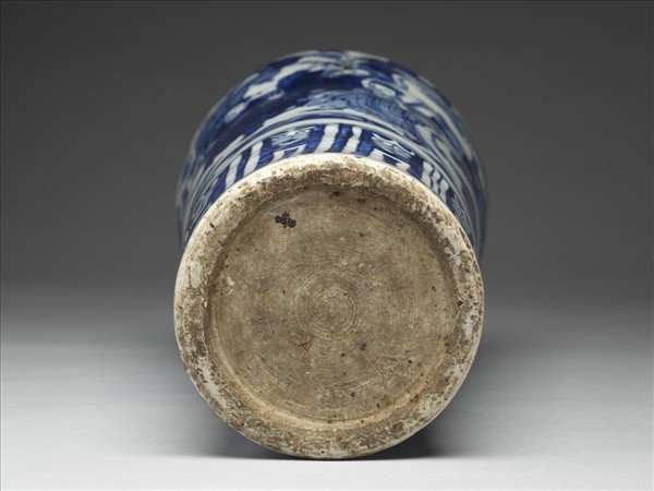 青花八仙慶壽圖梅瓶