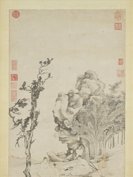 明謝時臣高人雅集圖　軸