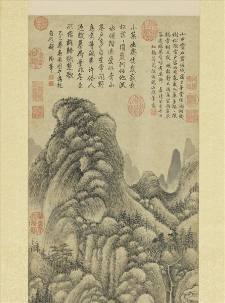 明蔣乾倣王蒙山水　軸