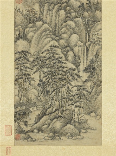 明蔣乾倣王蒙山水　軸