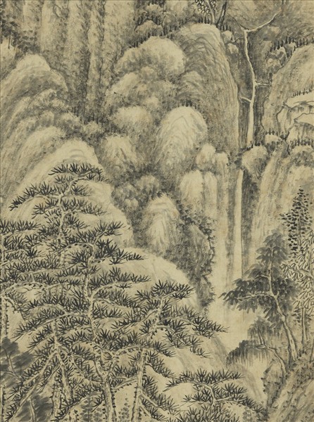 明蔣乾倣王蒙山水　軸