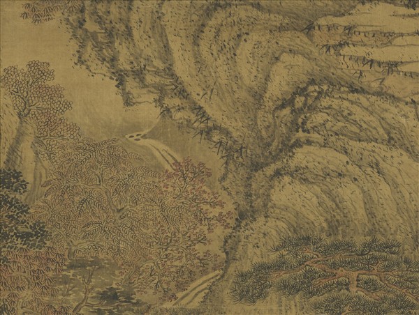 明關思倣王蒙筆意　軸