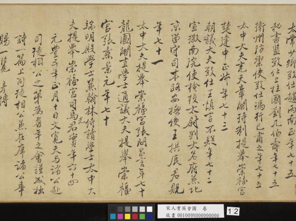 宋人耆英會圖　卷