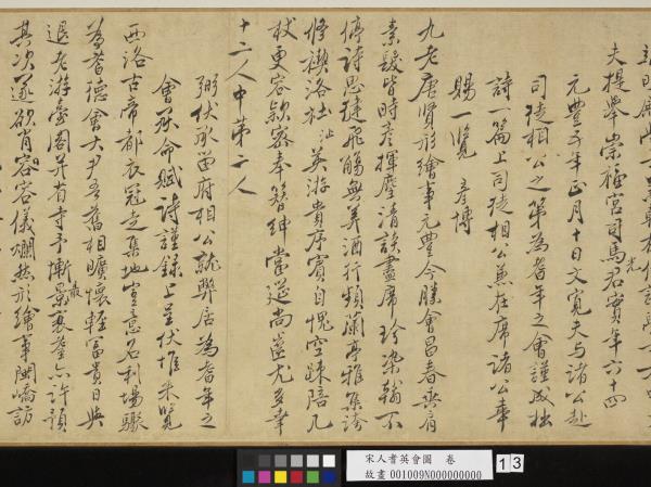 宋人耆英會圖　卷