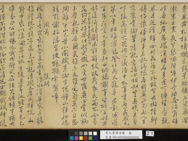 宋人耆英會圖　卷