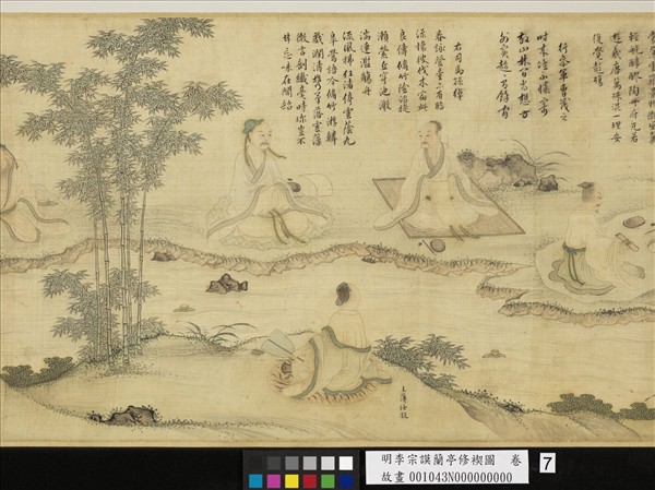 明李宗謨蘭亭修褉圖　卷