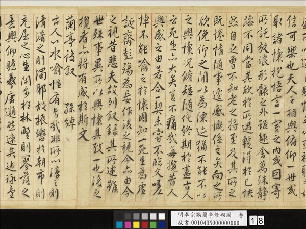 明李宗謨蘭亭修褉圖　卷