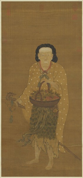 宋何青年畫麻姑仙像　軸