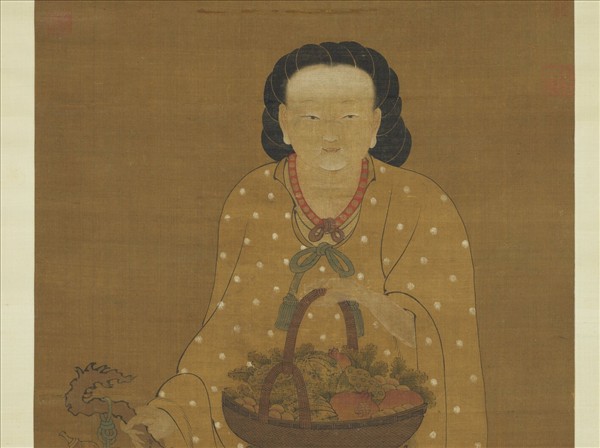 宋何青年畫麻姑仙像　軸