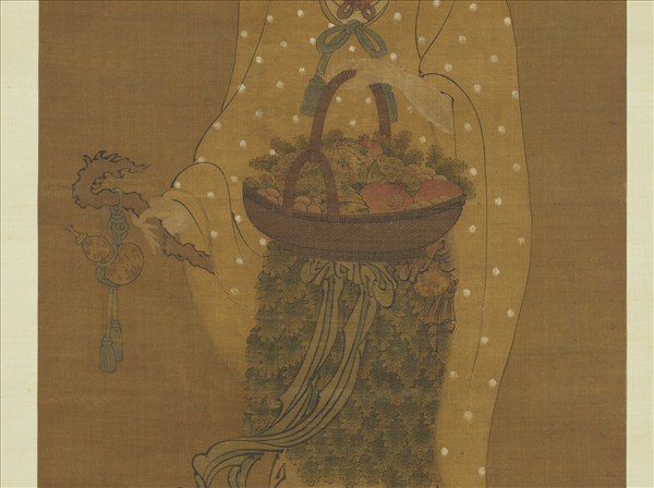 宋何青年畫麻姑仙像　軸