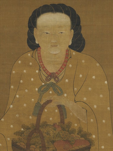 宋何青年畫麻姑仙像　軸