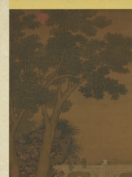 宋錢選三元送喜　軸