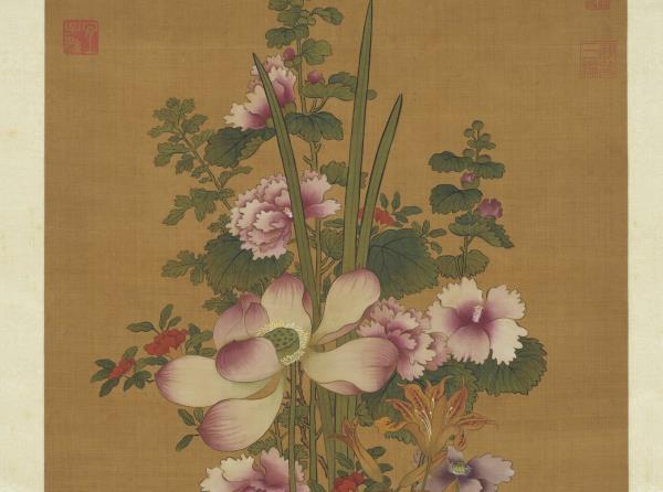 百子昌榮圖　軸