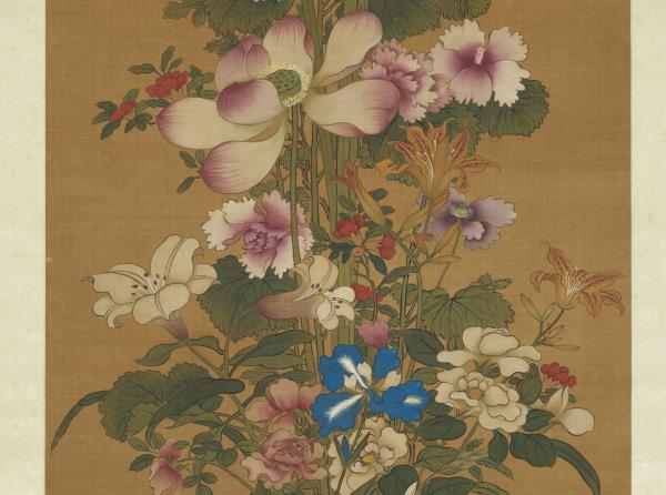 百子昌榮圖　軸