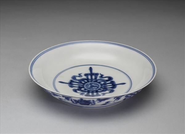 官窯 青花八寶盤