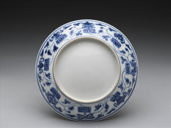 官窯 青花八寶盤