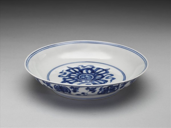 官窯 青花八寶盤