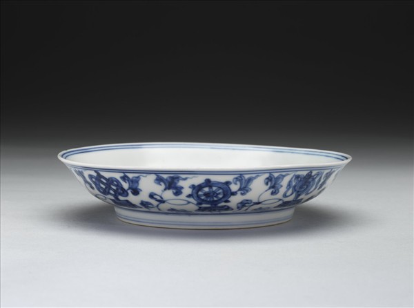 官窯 青花八寶盤