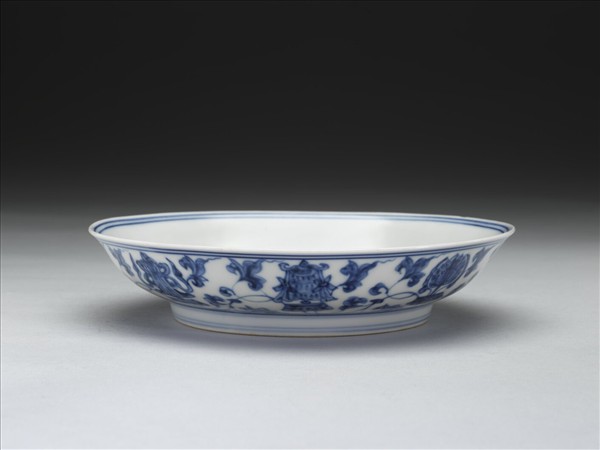 官窯 青花八寶盤