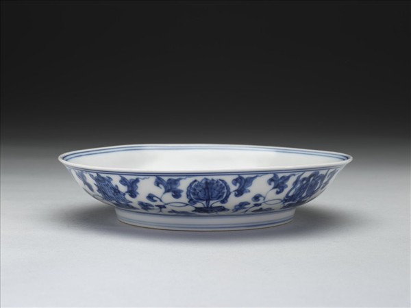 官窯 青花八寶盤