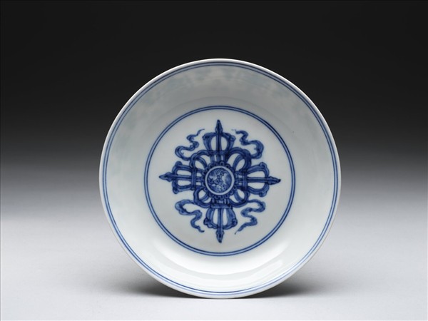 官窯 青花八寶盤