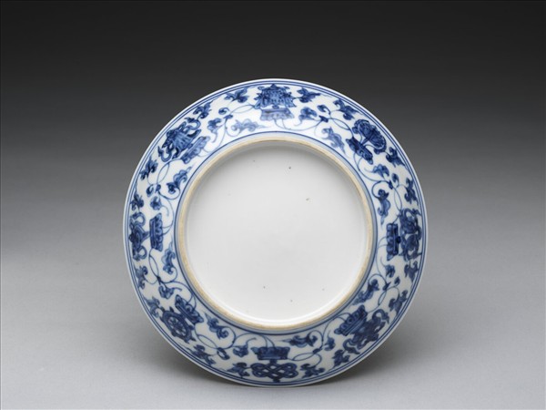 官窯 青花八寶盤