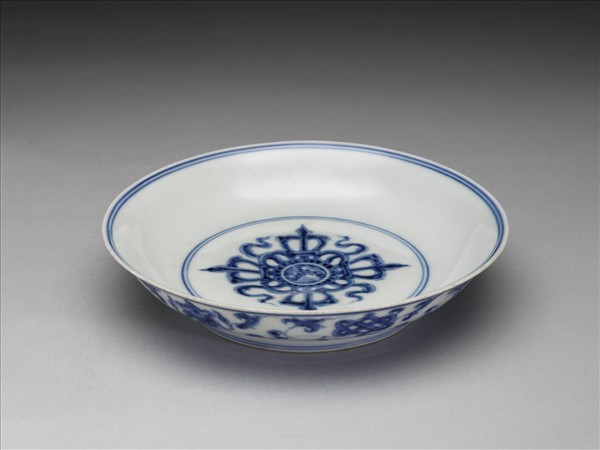 官窯 青花八寶盤