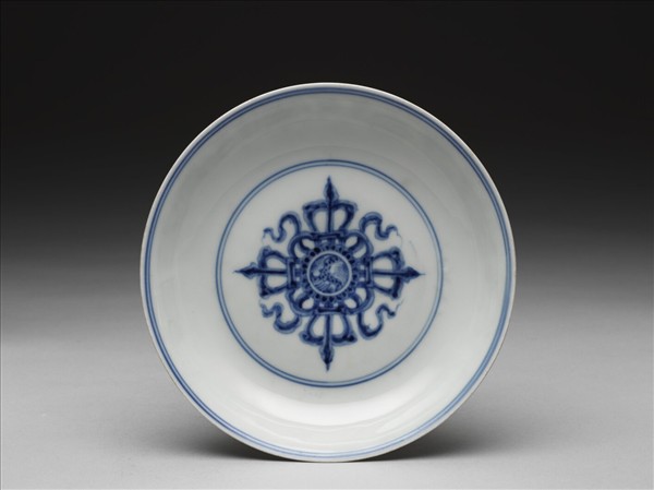 官窯 青花八寶盤