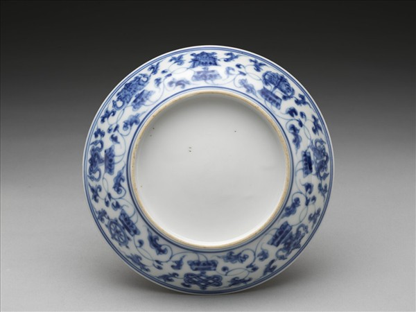 官窯 青花八寶盤