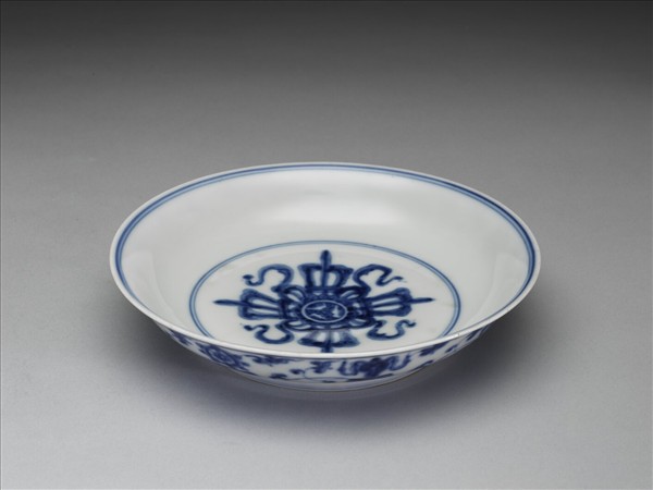官窯 青花八寶盤