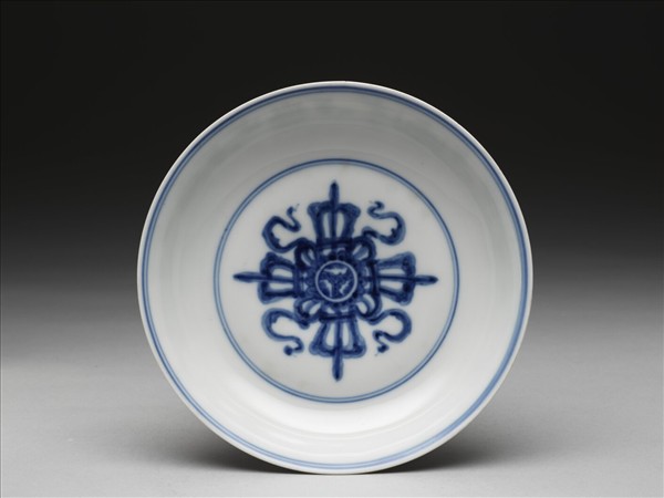 官窯 青花八寶盤