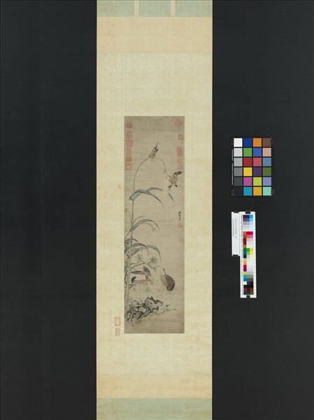 明唐志尹平安戩穀圖　軸