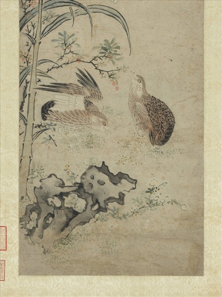 明唐志尹平安戩穀圖　軸