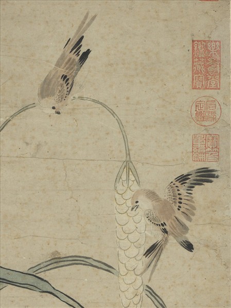 明唐志尹平安戩穀圖　軸