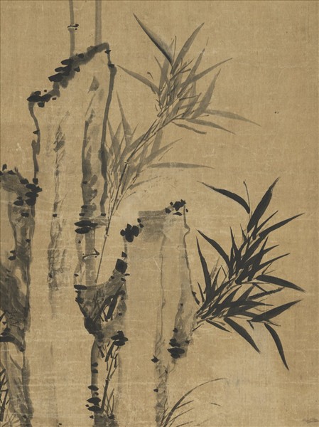 明項聖謨三祝圖　軸