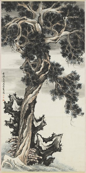 清羅廷禧畫百二十壽圖　軸