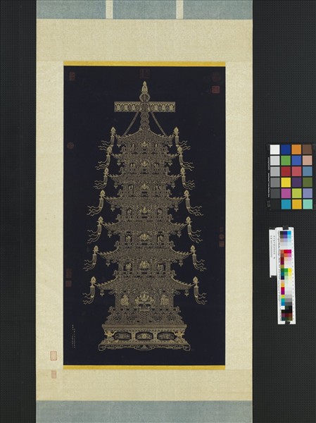 清于敏中書金剛經塔　軸