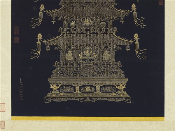 清于敏中書金剛經塔　軸