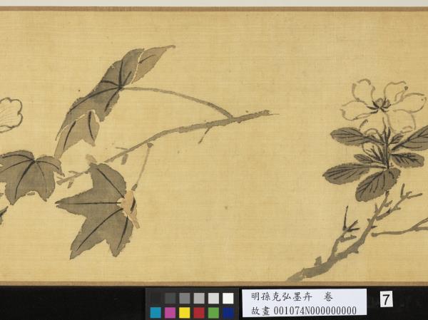 明孫克弘墨卉　卷