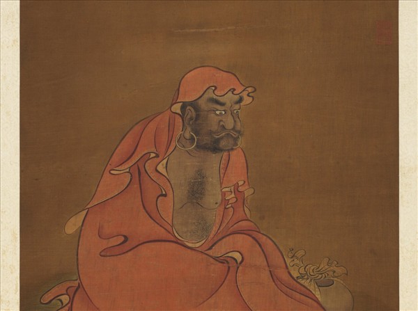 宋人畫達摩像　軸