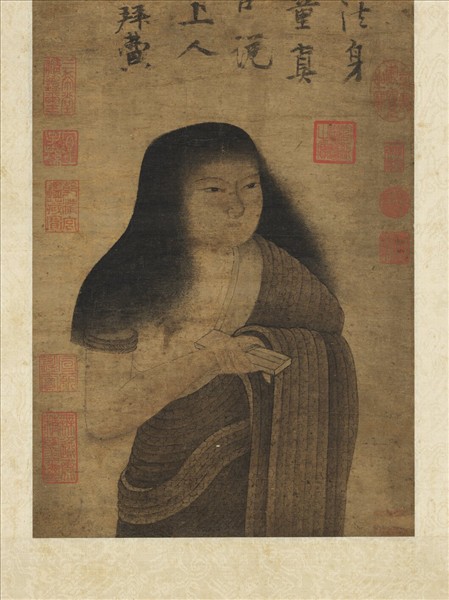 宋人畫童真像　軸