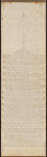 明智蕚金光明經塔　軸